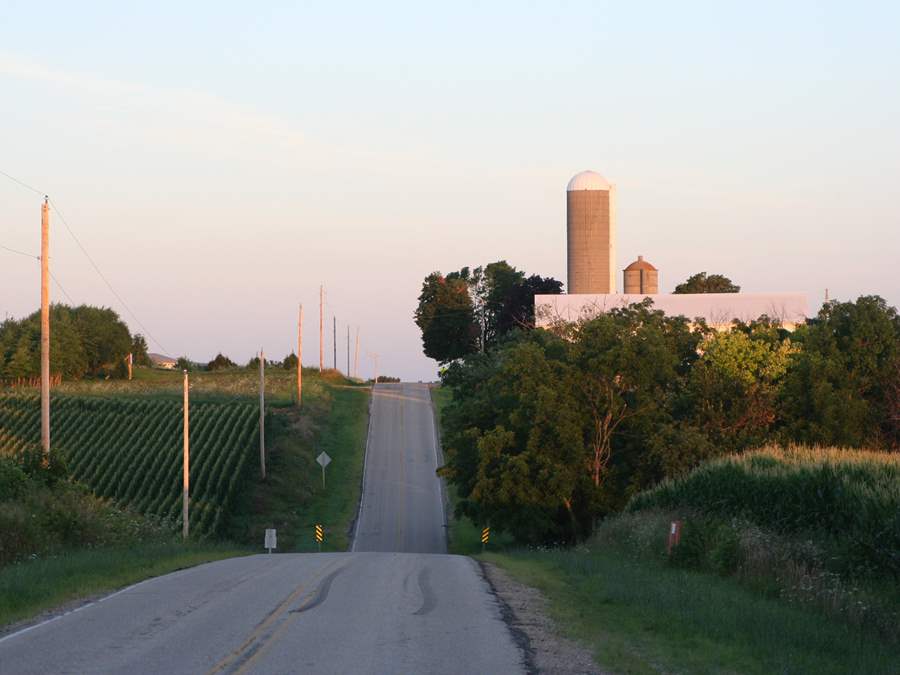 Southern Wisconsin country road