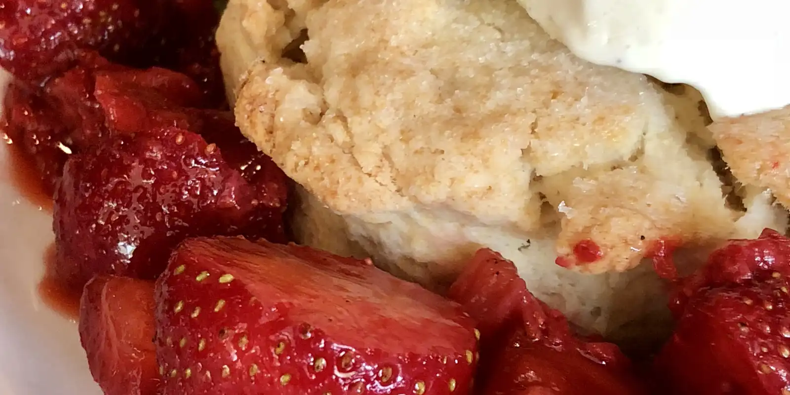 Strawberry shortcake with chantilly cream