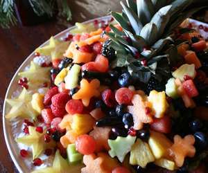 Bistro 101 prides itself on paying attention to detail. Our holiday fruit salad.