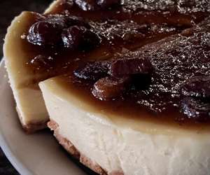 Chestnut and brown butter cheesecake 