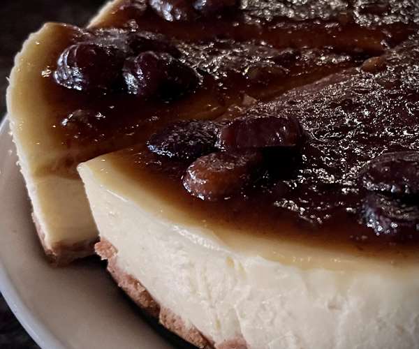 Chestnut and brown butter cheesecake 