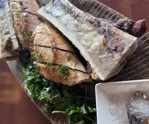 Bone marrow and rustic baguette 