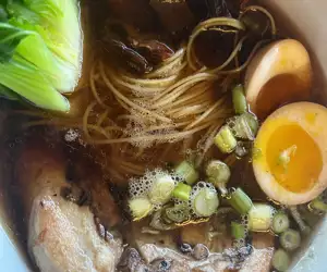 Ramen with porchetta 