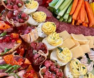 We do beautifully built charcuterie boards for special events.