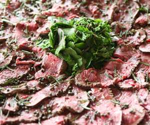 Beef carpaccio 